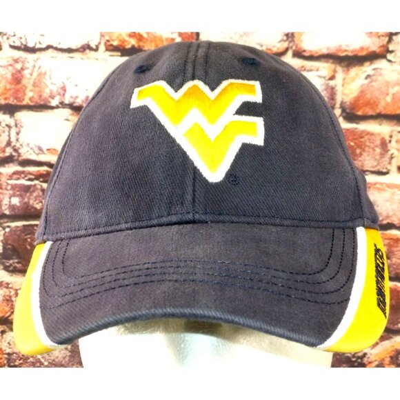 West Virginia Mountaineers Hat Navy Gold Adjustable Cap By Captivating Headwear - Picture 1 of 9